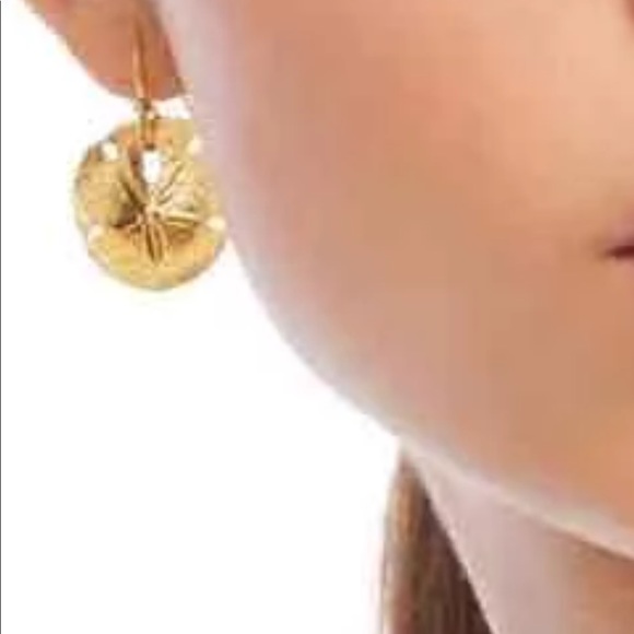 New w/out Tory Burch Sand Dollar Earrings -CCO - Picture 4 of 5